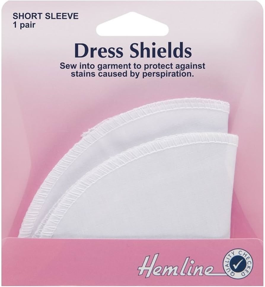 Hemline Dress Shields Medium Short Sleeve Underarm Armpit Sweat Pads Cotton Clothes Liner Shirts ... | Amazon (UK)