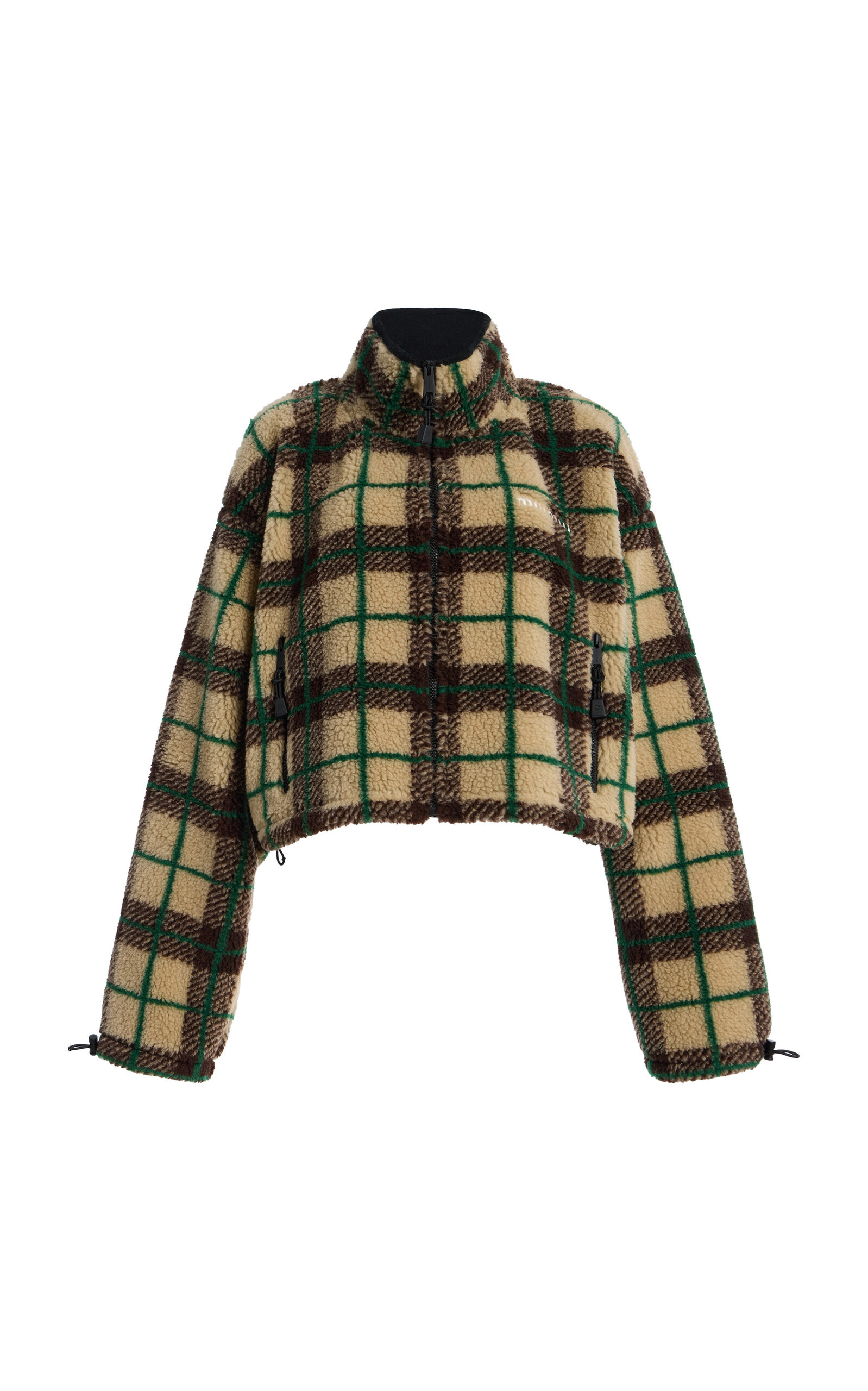 Miu Miu Checked Teddy Jacket - Moda Operandi | Moda Operandi (Global)