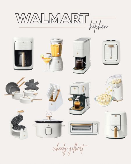 My favorite kitchen appliances from drew Barrymore at Walmart! We have the toaster and coffee pot and plan to buy the air fryer and crockpot next. Neutral kitchen. Kitchen accessories. Kitchen appliances. White kitchen 

#LTKSaleAlert #LTKHome #LTKFamily