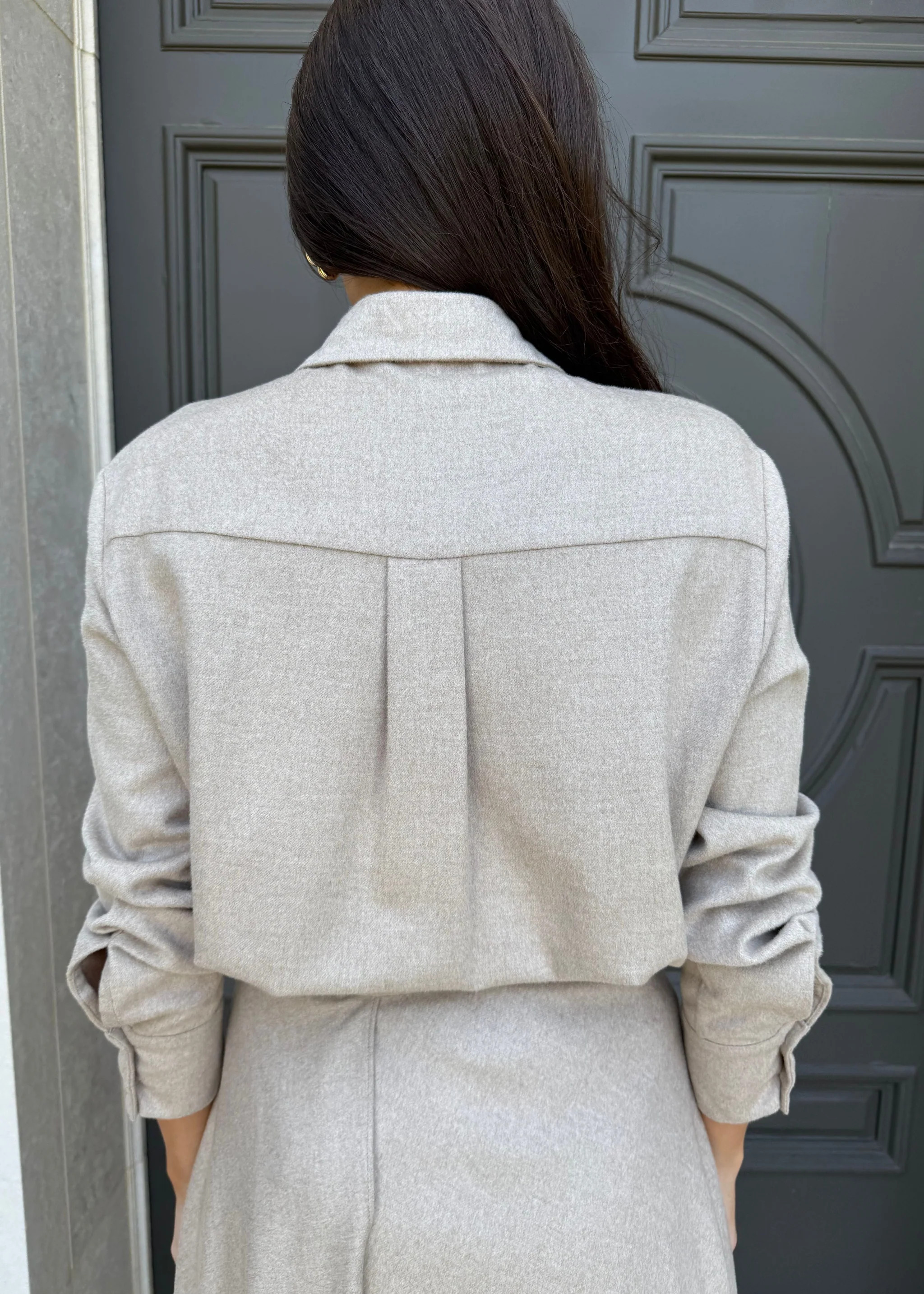 Alessia Soft Button Down Long Sleeve Top | Benaar La