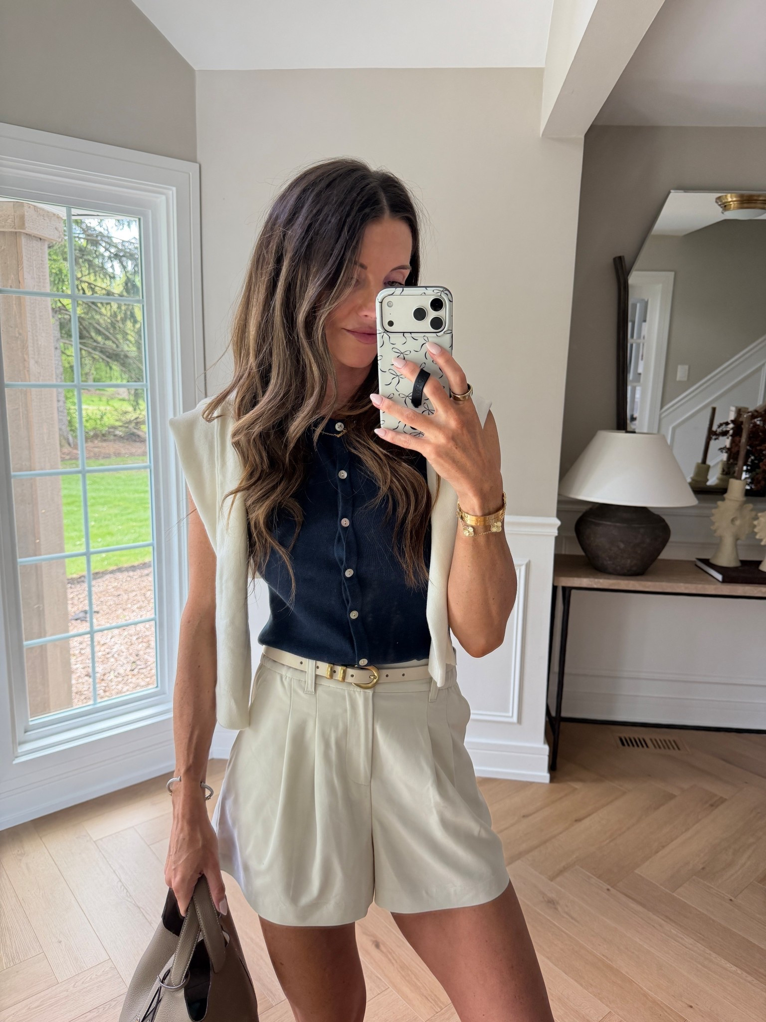 Simple but chic summer look! Wearing S in tops and XS in shorts! 

#LTKTall #LTKootd #LTKSaleAlert
