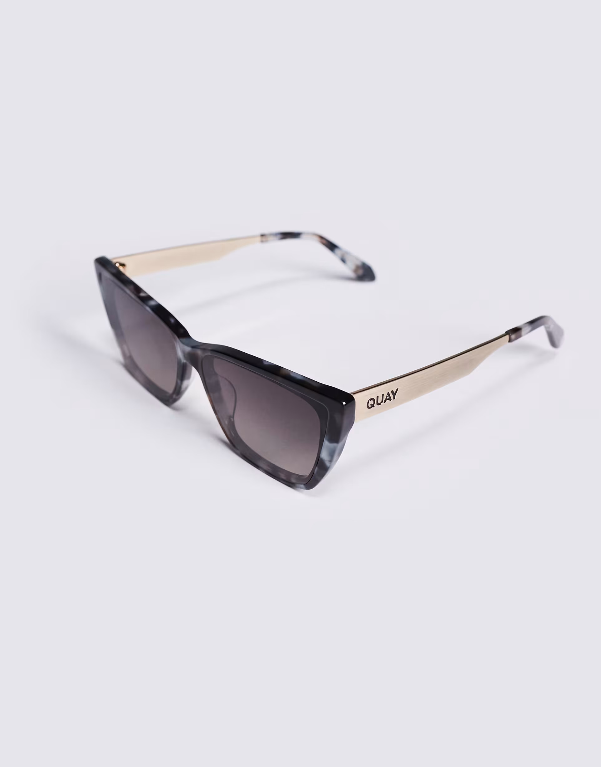 Quay call the shots remixed cat eye sunglasses in smoke tort | ASOS (Global)
