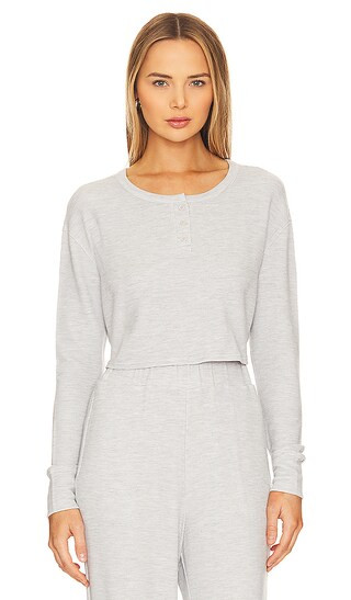 Delara Lounge Top in Grey Heather | Revolve Clothing (Global)