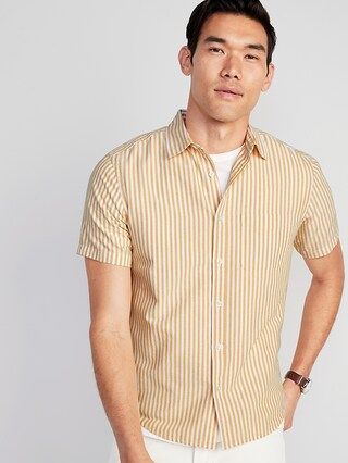 Regular-Fit Everyday Short-Sleeve Oxford Shirt for Men | Old Navy (US)