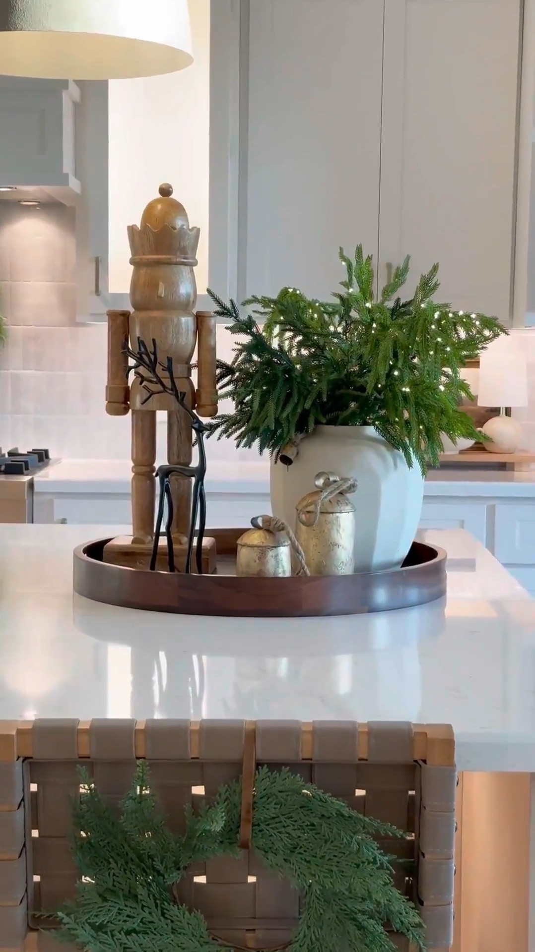 Centerpiece idea for the Holidays 🤎 Style it on your counters, dining, coffee table, or bathroom vanity! 

Shop below! 🫶🏽🎄#LTKVideo

#LTKHome #LTKHoliday #LTKSaleAlert