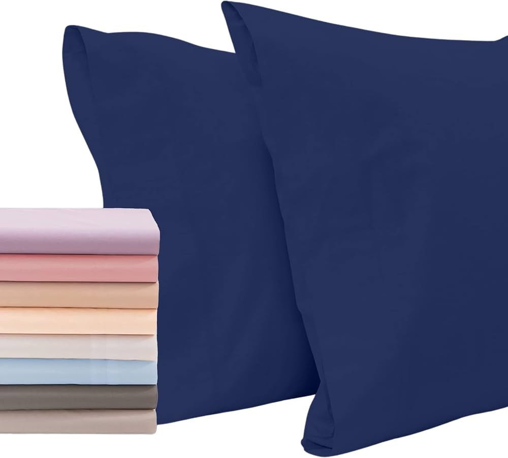 Superity Linen Pillow Cases Standard Size - Open Enclosure - 2 Pack - 100% Soft and Comfortable P... | Amazon (US)