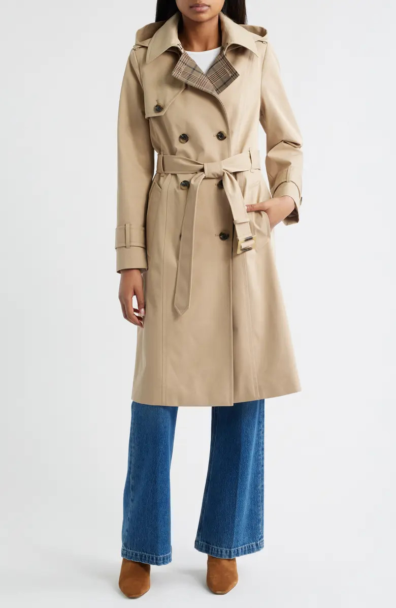 London Fog Heritage Trench Raincoat with Removable Hood | Nordstrom | Nordstrom