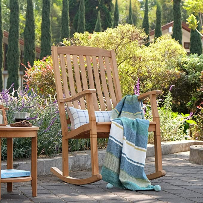 Cambridge Casual Indonesian Plantation Arie, Rocking Chair, Single Item/Natural Teak | Amazon (US)