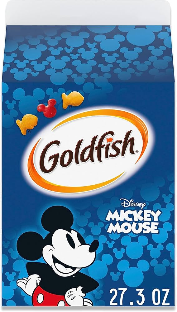 Goldfish Disney Mickey Mouse Cheddar Crackers, Snack Crackers, 27.3 oz carton | Amazon (US)