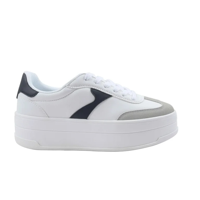 No Boundaries Platform Sporty Sneakers, Women's | Walmart (US)