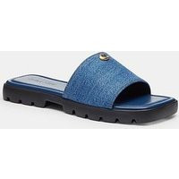 Coach Florence Denim Sandals - Blue | Very (UK)