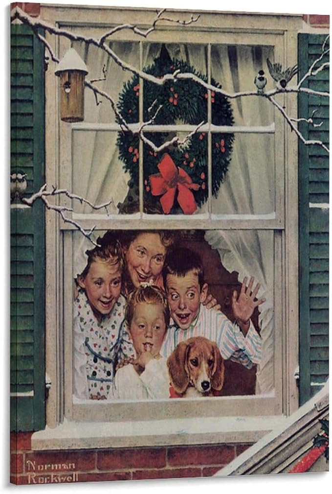 AAFACAI Artist Norman Rockwell Painting Realism Art Poster (5) Canvas Poster Wall Art Decor Print... | Amazon (US)