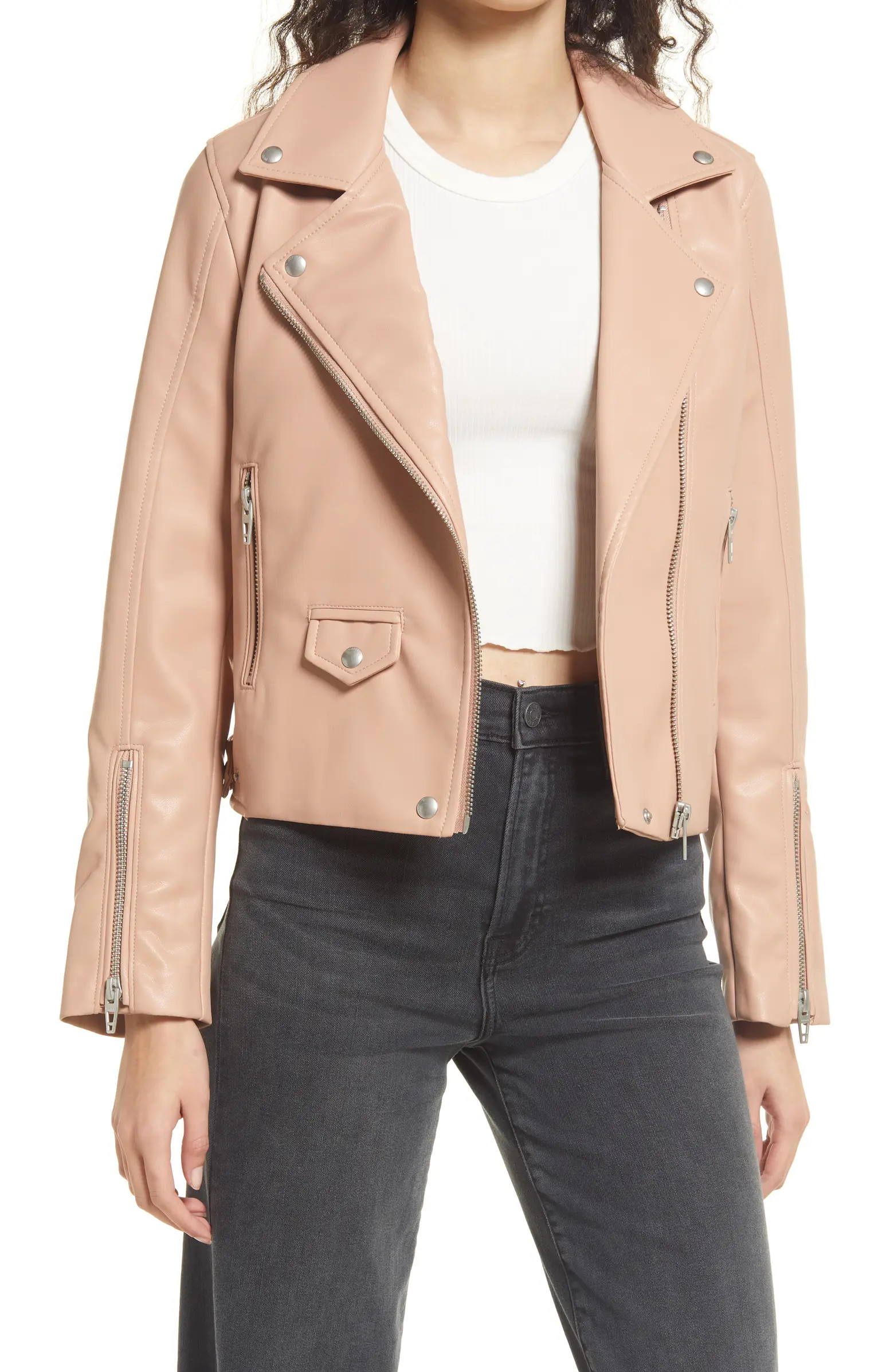 Faux Leather Moto Jacket | Nordstrom Rack