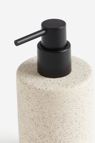 Stoneware Soap Dispenser - Beige/speckled - Home All | H&M US | H&M (US + CA)