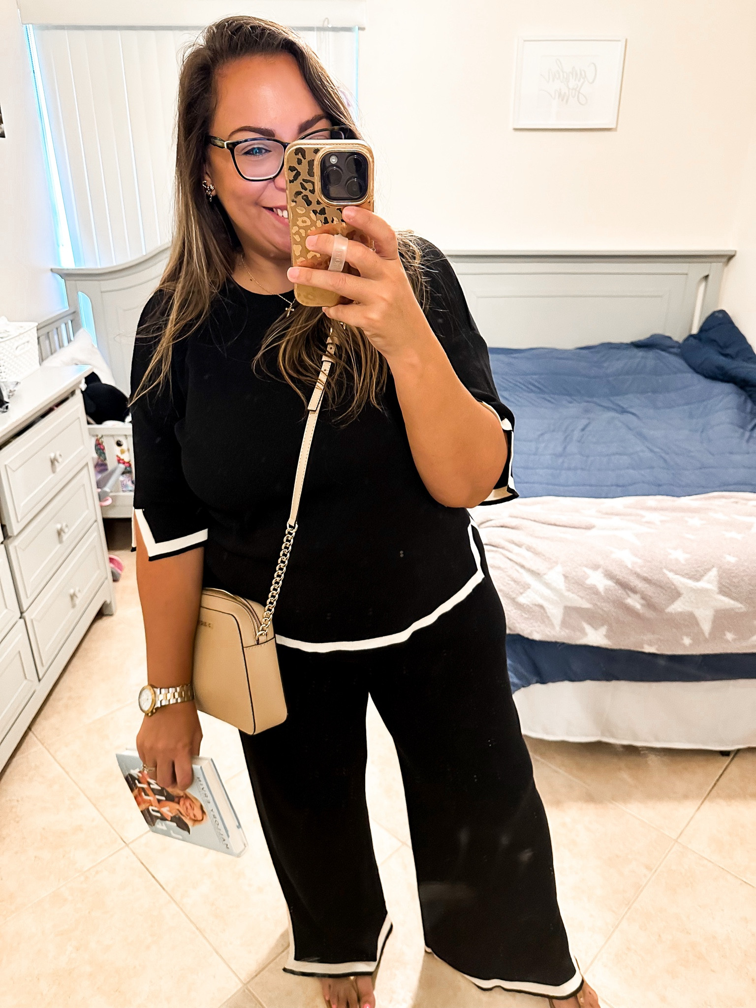 • set - Amazon
• sandals - Tory Burch
• purse - Michael Kors
• earrings - Amazon
• necklace - Kendra Scott
• watch - Invicta
• book - Mallory Ervin 

#LTKActive #LTKFindsUnder50 #LTKOver40