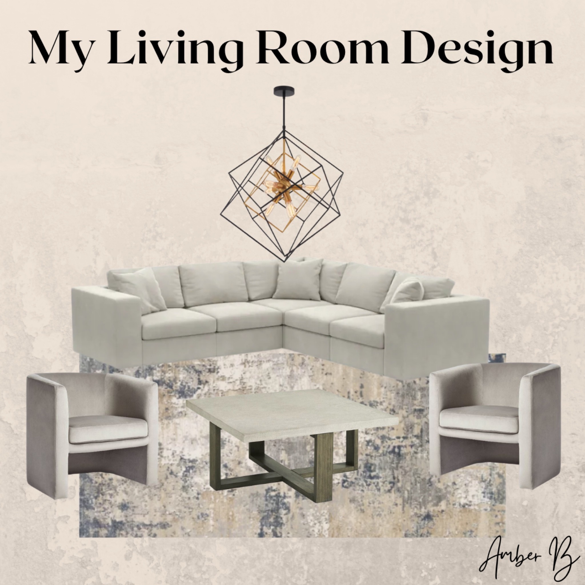 Shop my living room in my home ✨ Home Decor , affordable home decor , living room decor , sectional , accent chairs , coffee table 

#LTKhome #LTKsalealert
