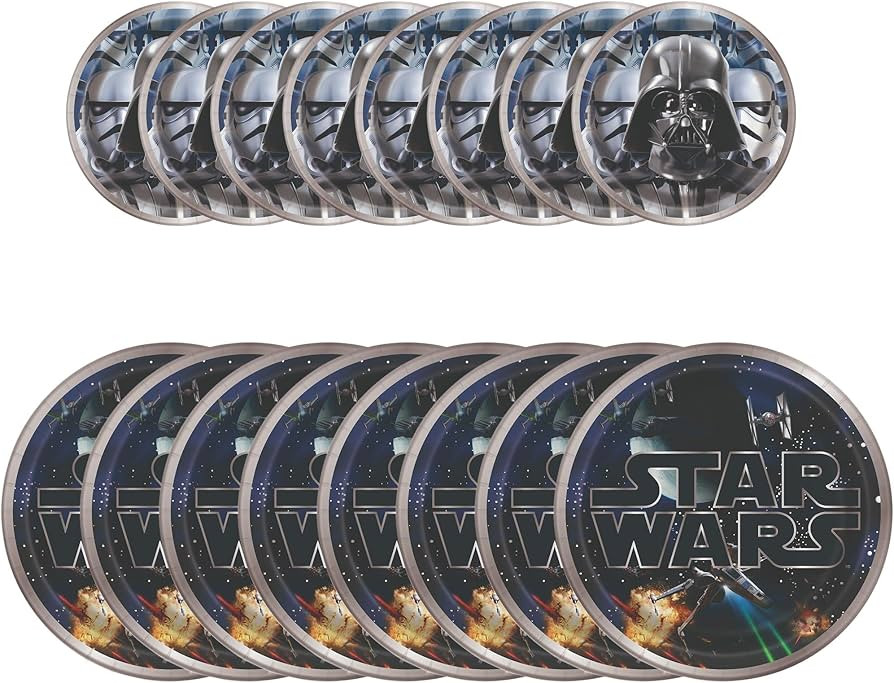 Unique Star Wars Party Supplies | Plates Combo | Serves 8 | Officially Licensed | Plates | Galaxy... | Amazon (US)