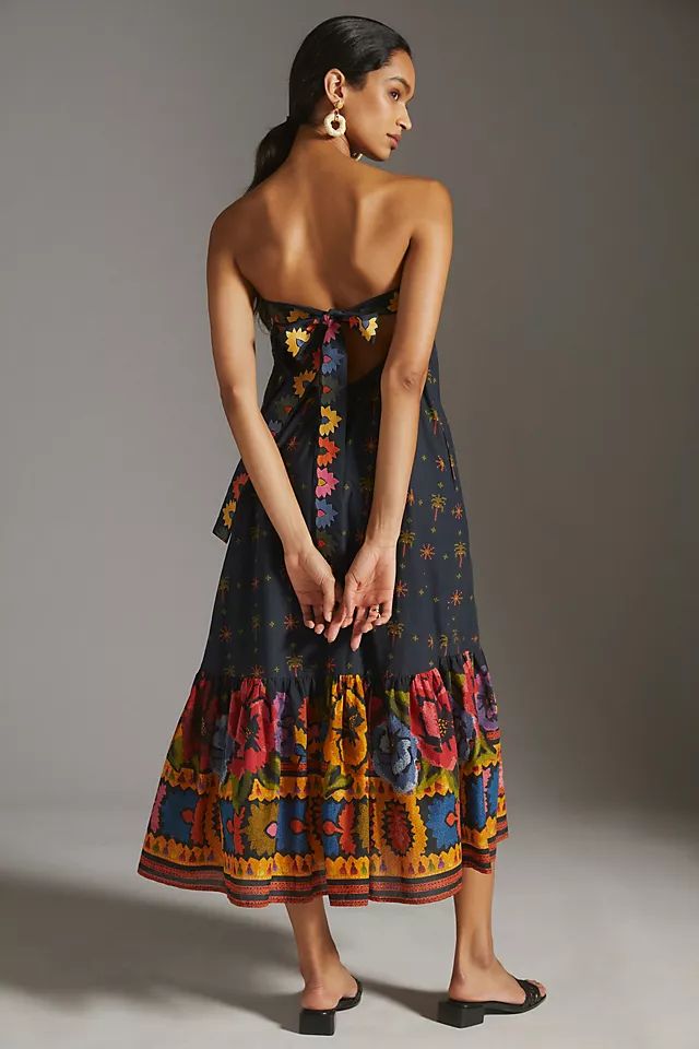 Farm Rio Embroidered Maxi Dress | Anthropologie (US)