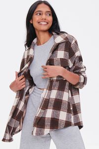 Plaid Button-Front Shacket | Forever 21 | Forever 21 (US)