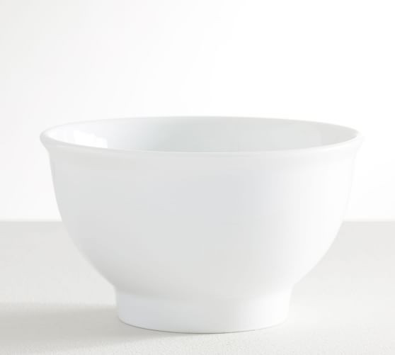 PB Classic Rim Porcelain Individual Bowl | Pottery Barn (US)