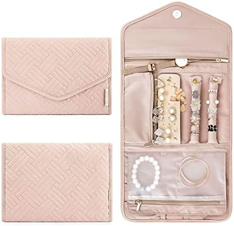 Travel Jewelry Organizer Case Foldable Jewelry Roll for Journey-Rings, Necklaces, Earrings, Brace... | Amazon (CA)