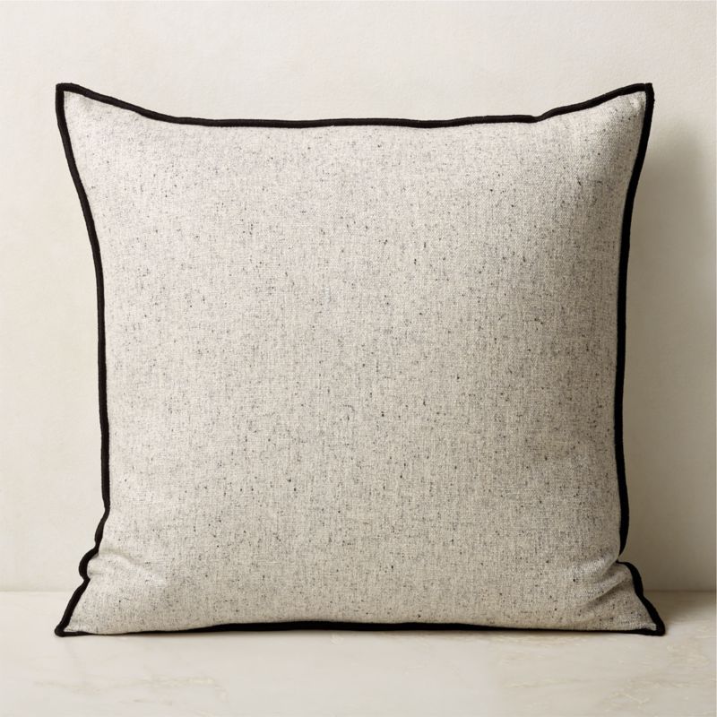 Fay Modern Grey Throw Pillow with Feather-Down Insert 23'' | CB2 | CB2