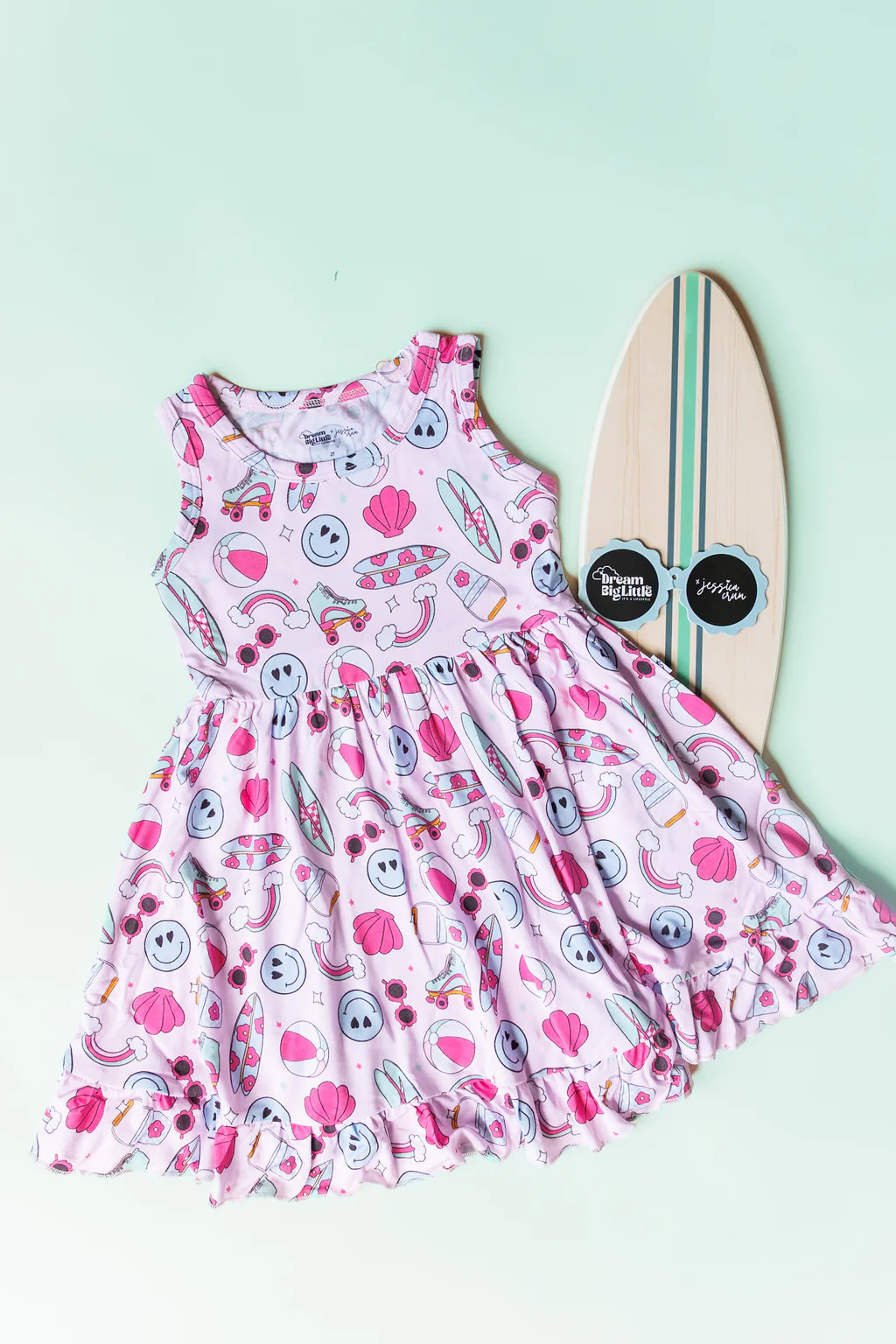 EXCLUSIVE BEACHING IT WITH BRYNNLEIGH DREAM RUFFLE DRESS | DREAM BIG LITTLE CO