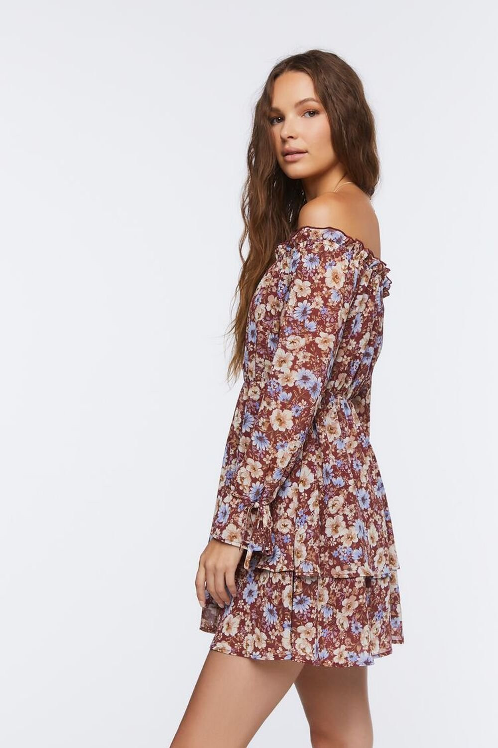 Floral Off-the-Shoulder Mini Dress | Forever 21 | Forever 21 (US)