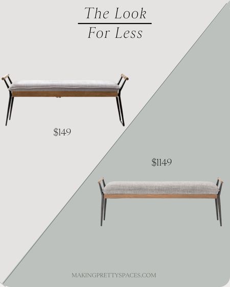 Shop this bench look for less! Bedroom bench, Magnolia, magnolia bench dupe, fabric bench, grey bench, Amazon find, Amazon furniture

#LTKsalealert #LTKstyletip #LTKfamily