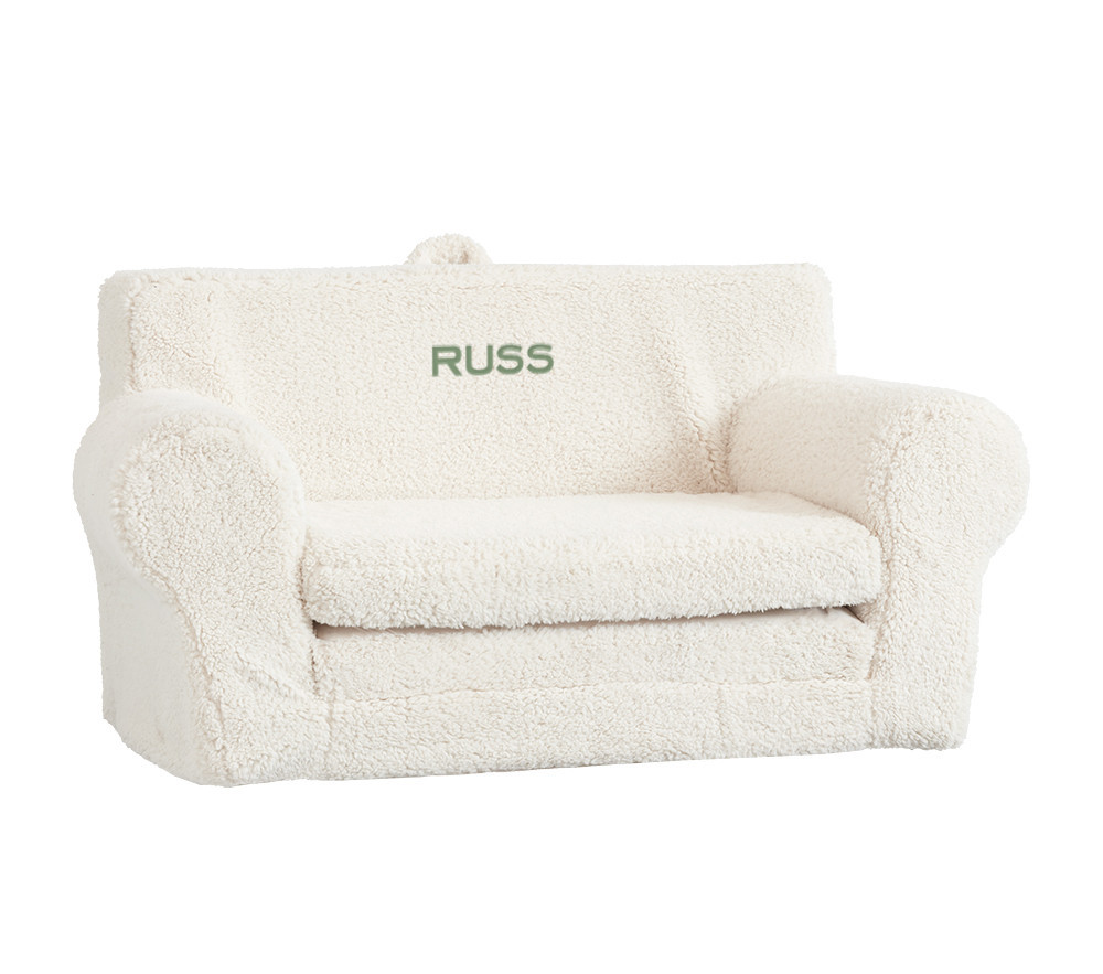 Anywhere Sofa Lounger®, Cream Sherpa | Pottery Barn Kids