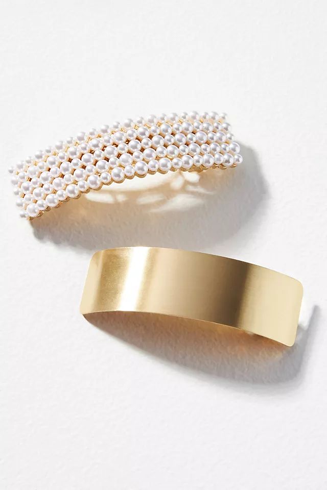 Set of Two Curved Hair Clips | Anthropologie (US)