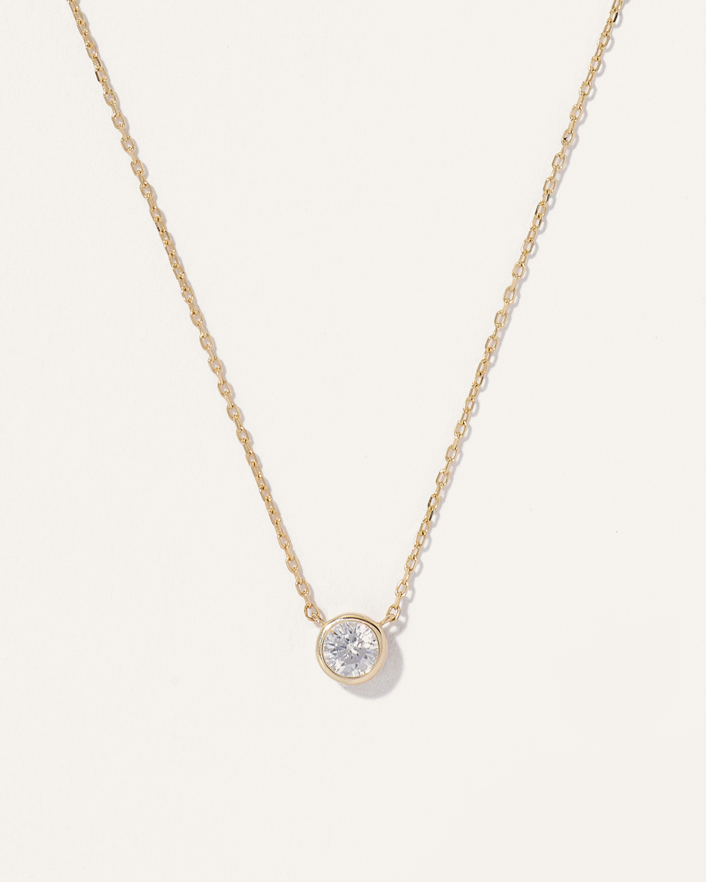 Quince | Women's 14K Gold Diamond Bezel Necklace in Yellow Gold | Quince