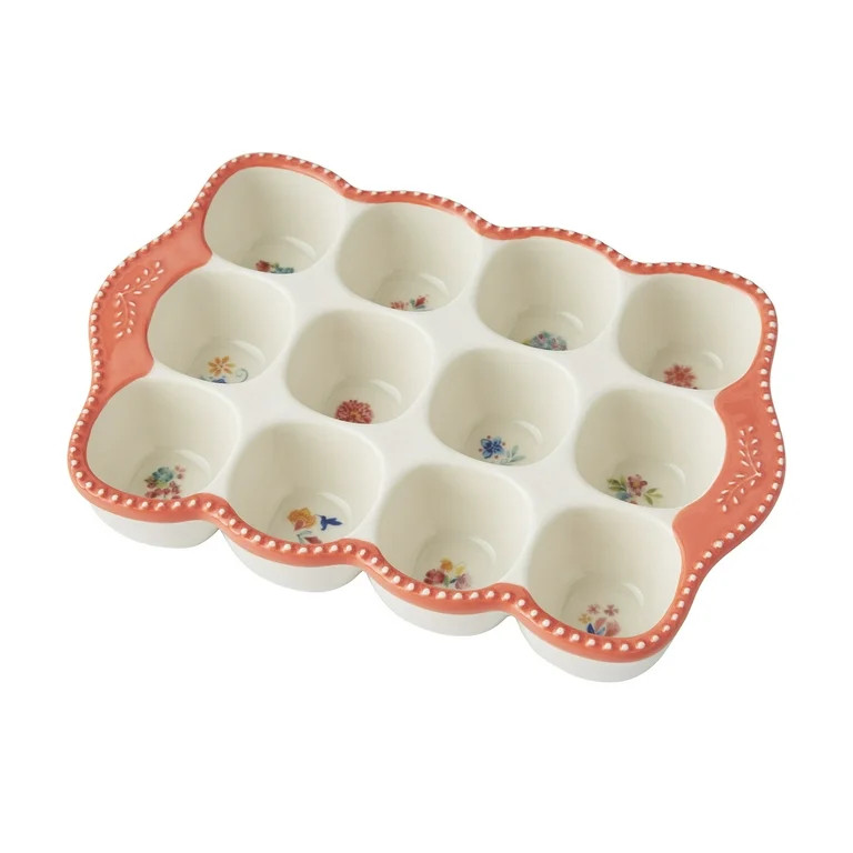 The Pioneer Woman Blooming Bouquet Stoneware Egg Holder | Walmart (US)