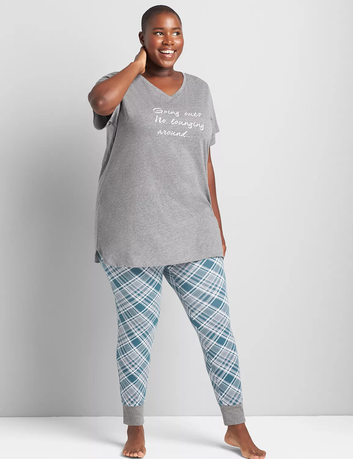 Lane Bryant Women's Tee & Legging Pj Set 18/20 Going Out | Lane Bryant (US)
