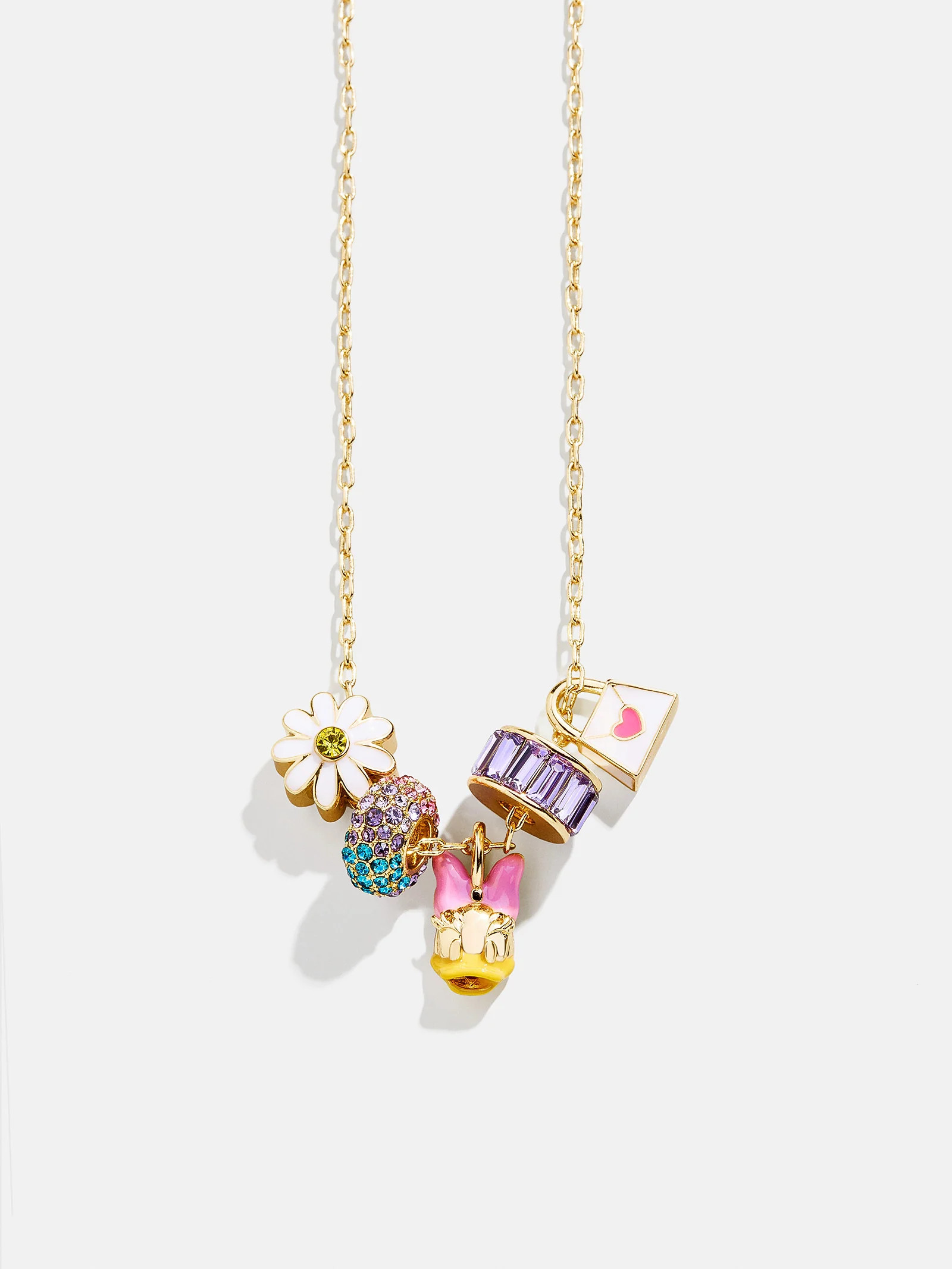 Disney Daisy Duck Beaded Charm Necklace - Daisy Duck | BaubleBar