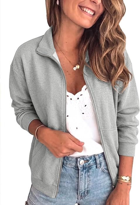 Floral Quilted Bomber Jacket Women Short Zip Up Lightwight Pockets | Amazon (US)