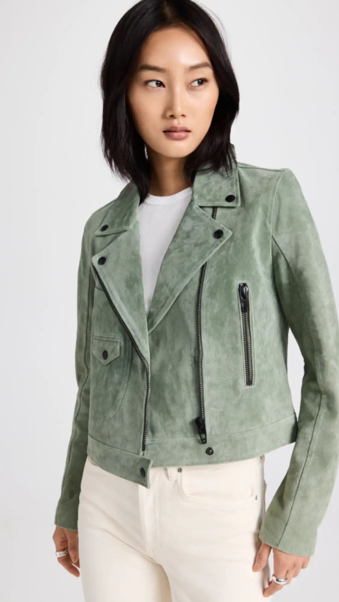 BLANKNYC Basil Real Suede Moto Jacket | Shopbop | Shopbop