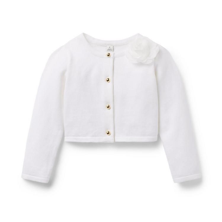 Rosette Cropped Cardigan | Janie and Jack