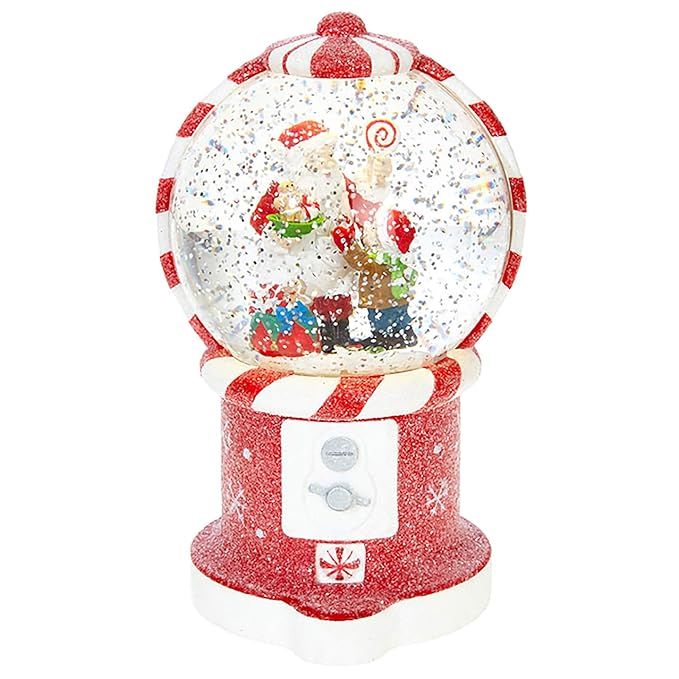 Raz Imports 7.5" Santa in Gumball Machine Lighted Water Snow Globe | Amazon (US)