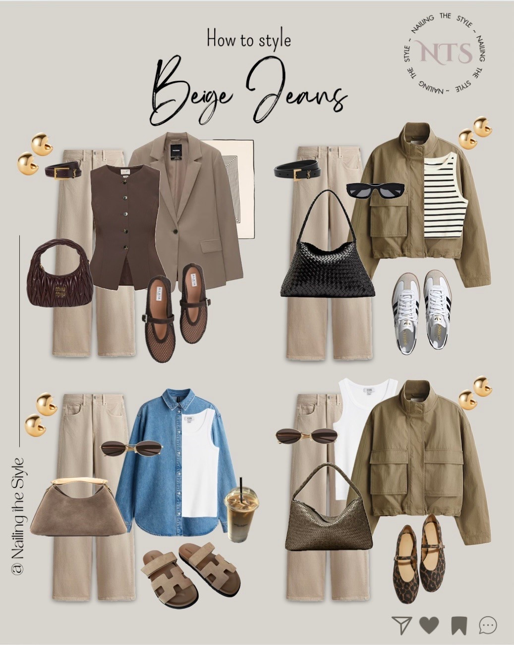 ✨How to Style: Beige Jeans✨

#LTKspring #LTKsummer #LTKstyletip