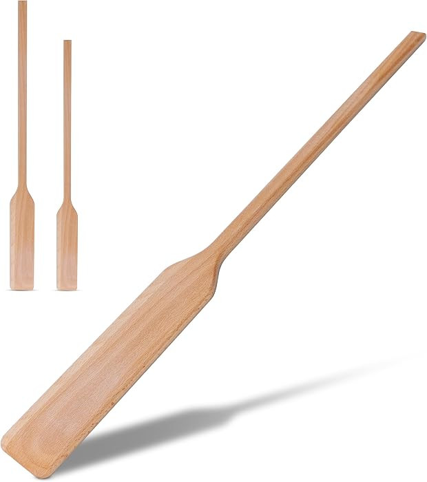 Flat Wooden Spatula for Cooking - 24" Long Wooden Stirring Paddle for Cooking, Mixing, Brewing in... | Amazon (US)