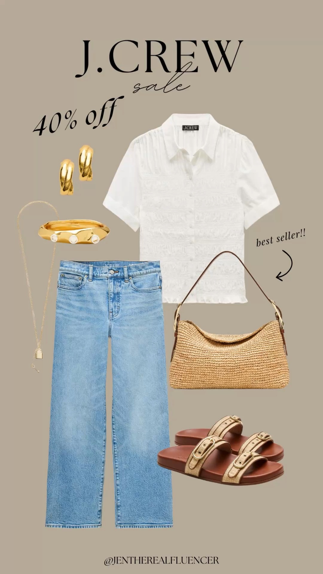 @J.Crew is having a huge spring sale! 40% off this entire outfit 🤍🔥

#LTKootd #LTKSaleAlert #LTKSeasonal