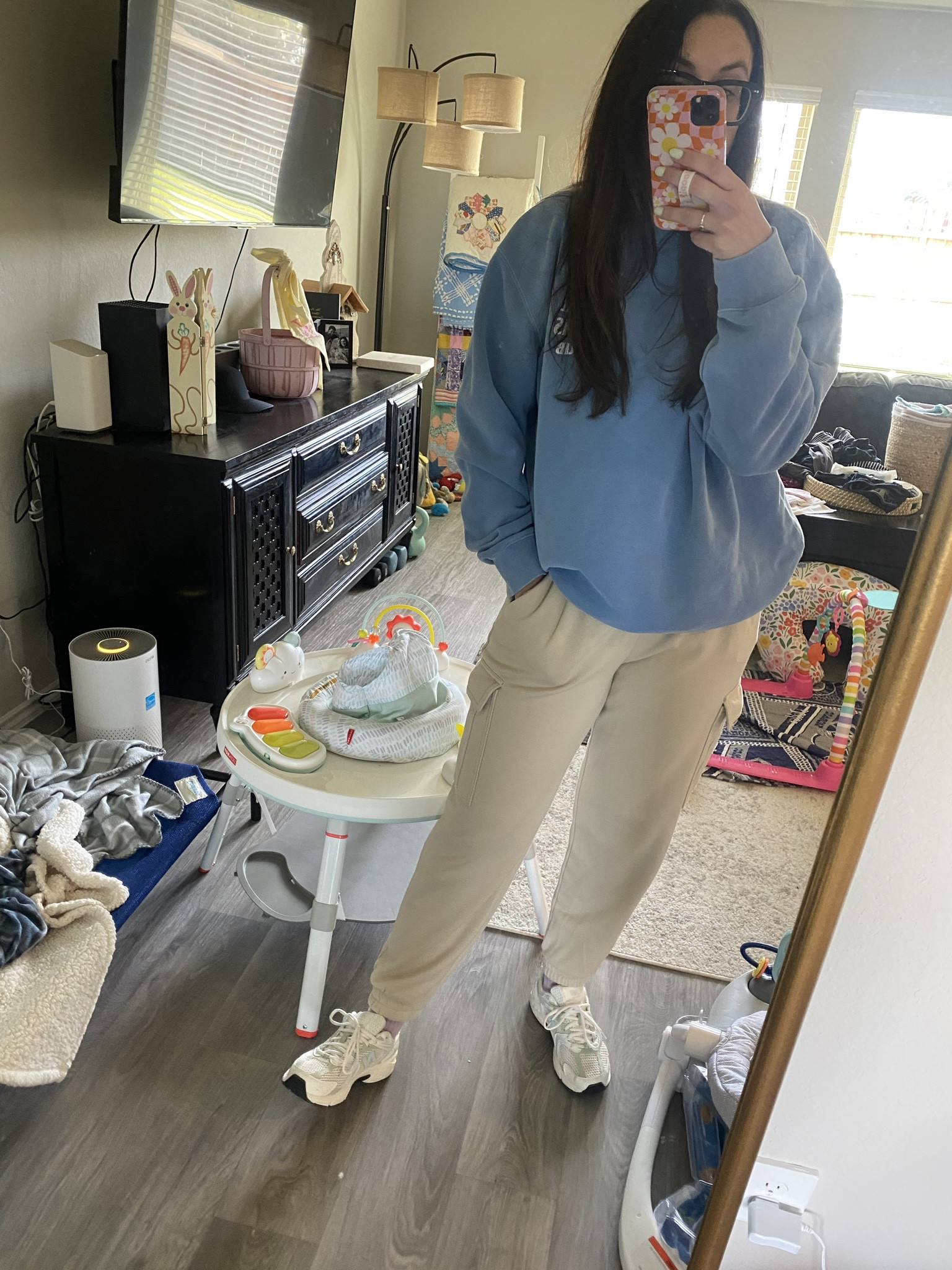 The joggers are under $15!!! So comfy and true to size! I'm in a medium 🫶🏻 also linked my NB and some other cuties. Couldn't find our exact stroller toy or baby hoodie onesies so I linked some fun ones there  

#LTKbaby #LTKsalealert #LTKfamily