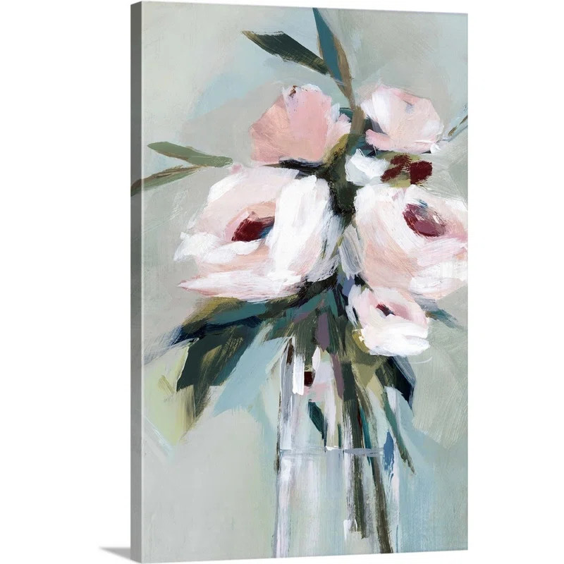 Peonies in a Vase II by Isabelle Z - Print on Canvas | Wayfair Professional