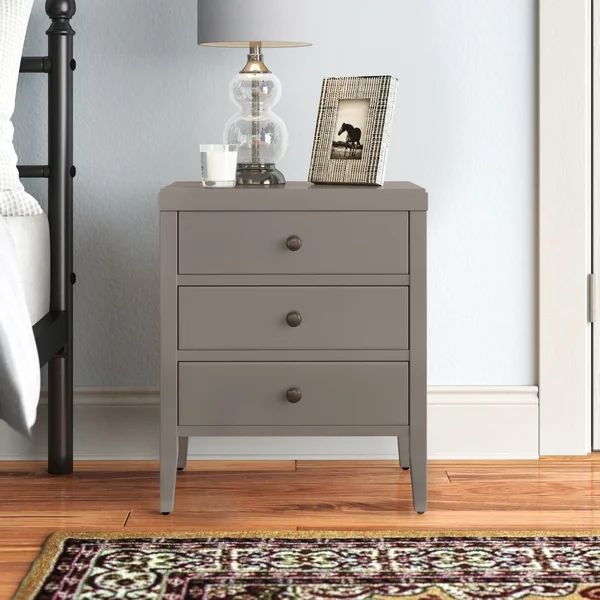 Teddy 3-Drawer Solid Wood Nightstand | Wayfair North America