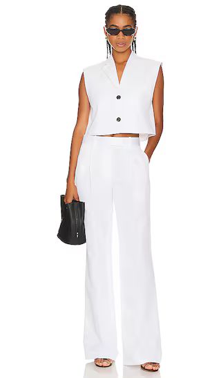 Cropped Vest in Optic White | Revolve Clothing (Global)