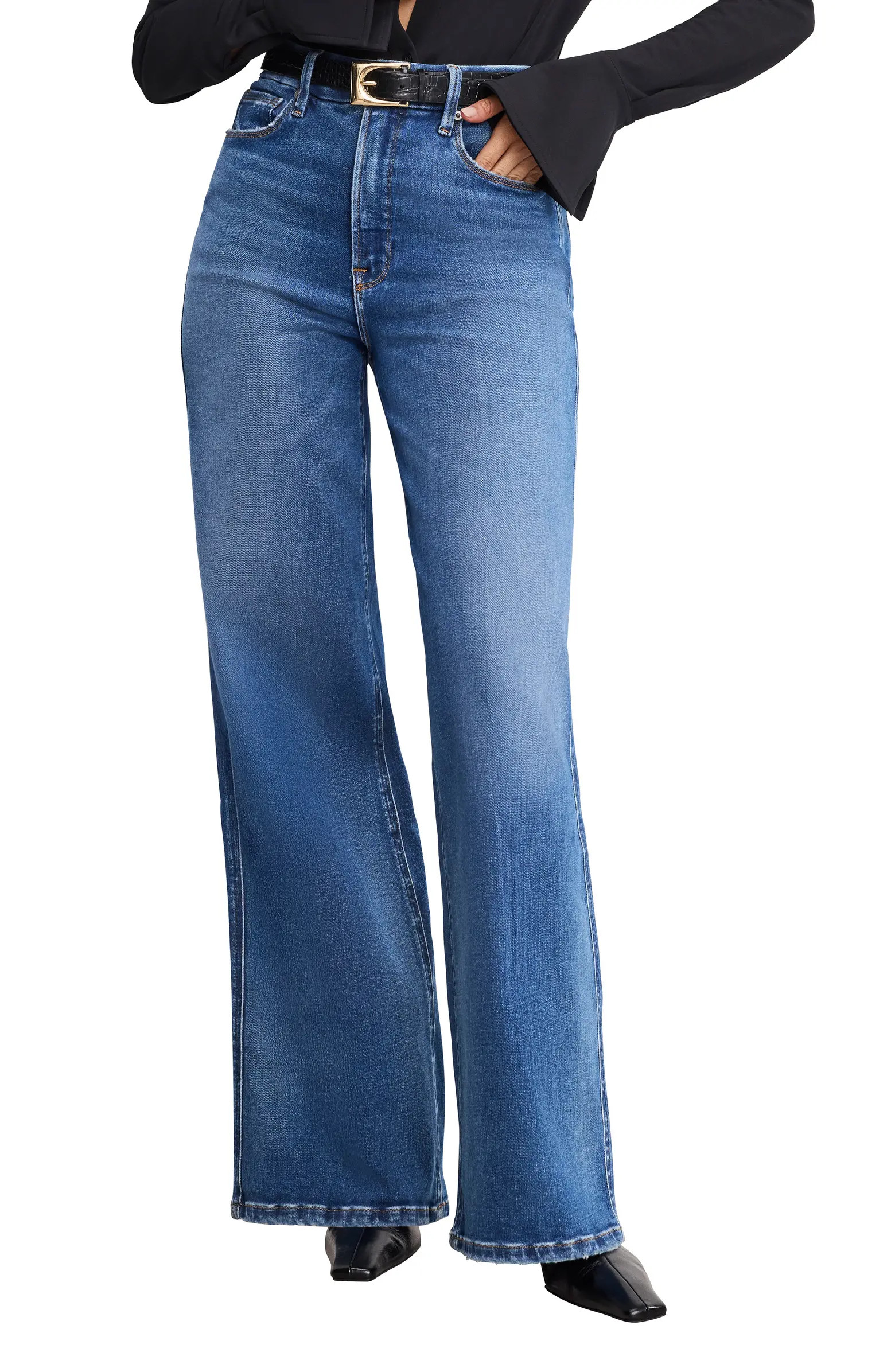 Soft-Tech Good Skate High Waist Wide Leg Jeans | Nordstrom
