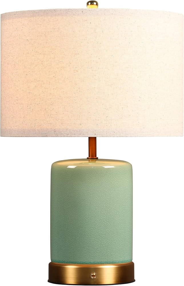 O’Bright Dune - Battery Powered Table Lamp, Rechargeable Cordless Ceramic Lamp, Full-Size 19.5 ... | Amazon (US)