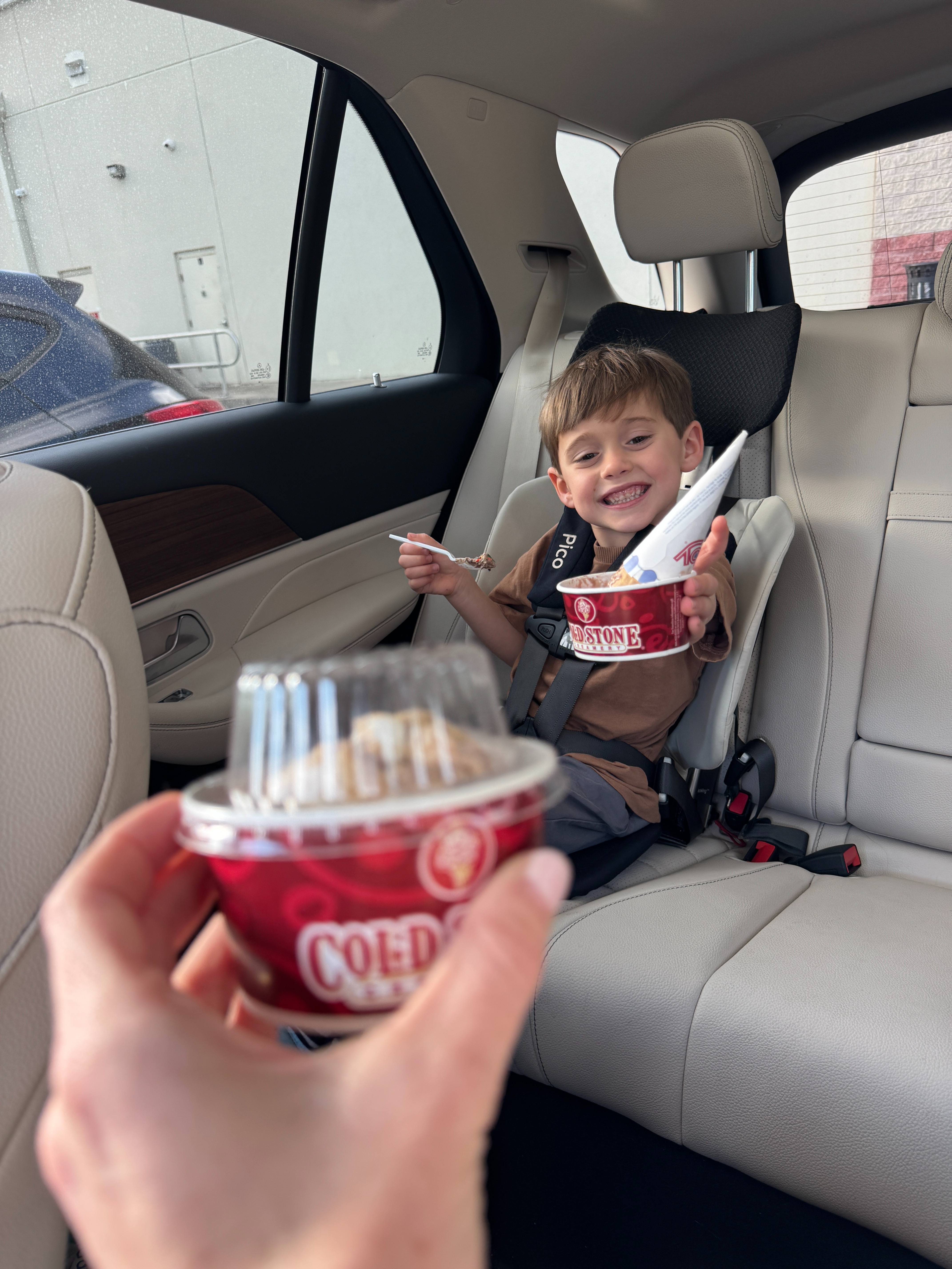 Louie's car seat / booster seat that we've been loving. Really easy to travel with, as well
.
travel car seat, traveling with kids, travel booster seat 

 #LTKTravel #LTKKids