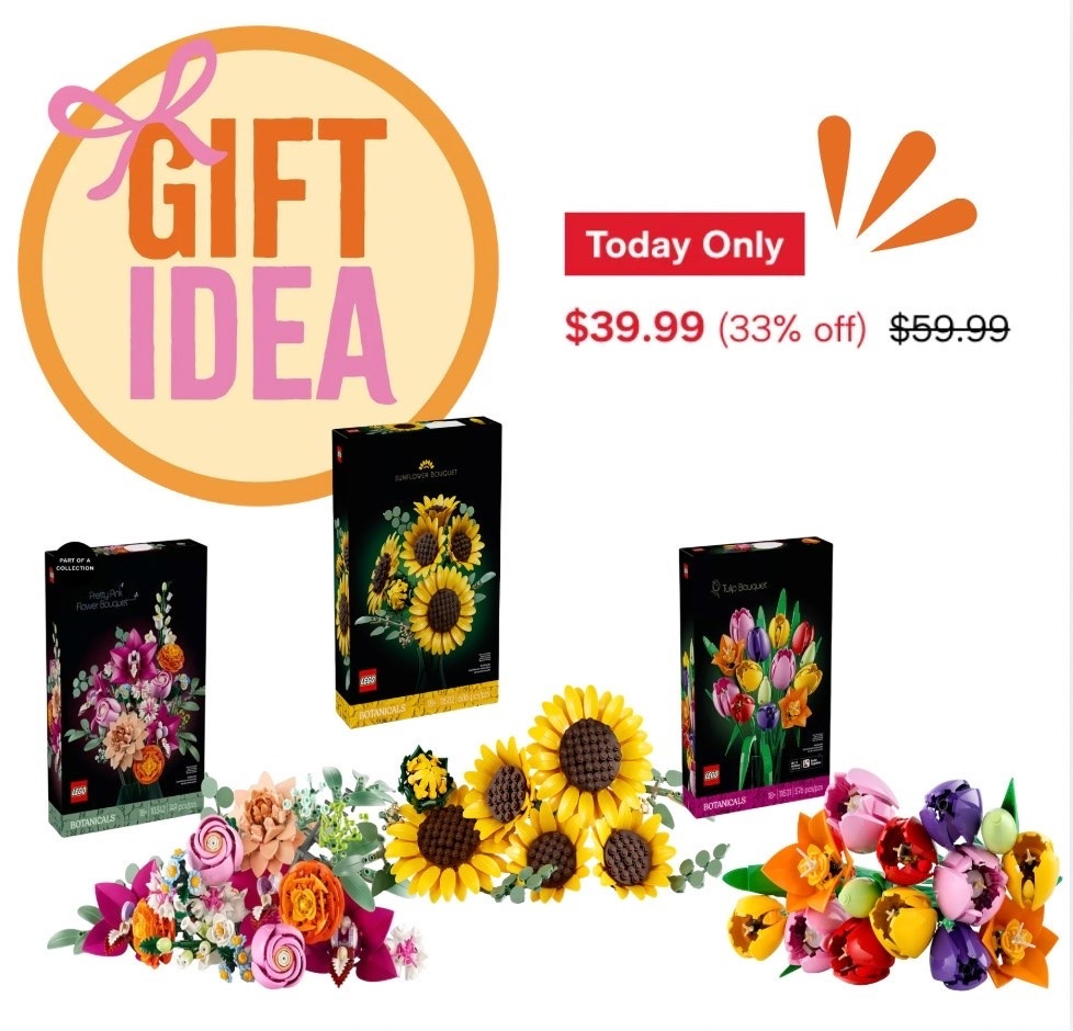 Great deal on these flower bouquets Lego kits!

#LTKMothersDay